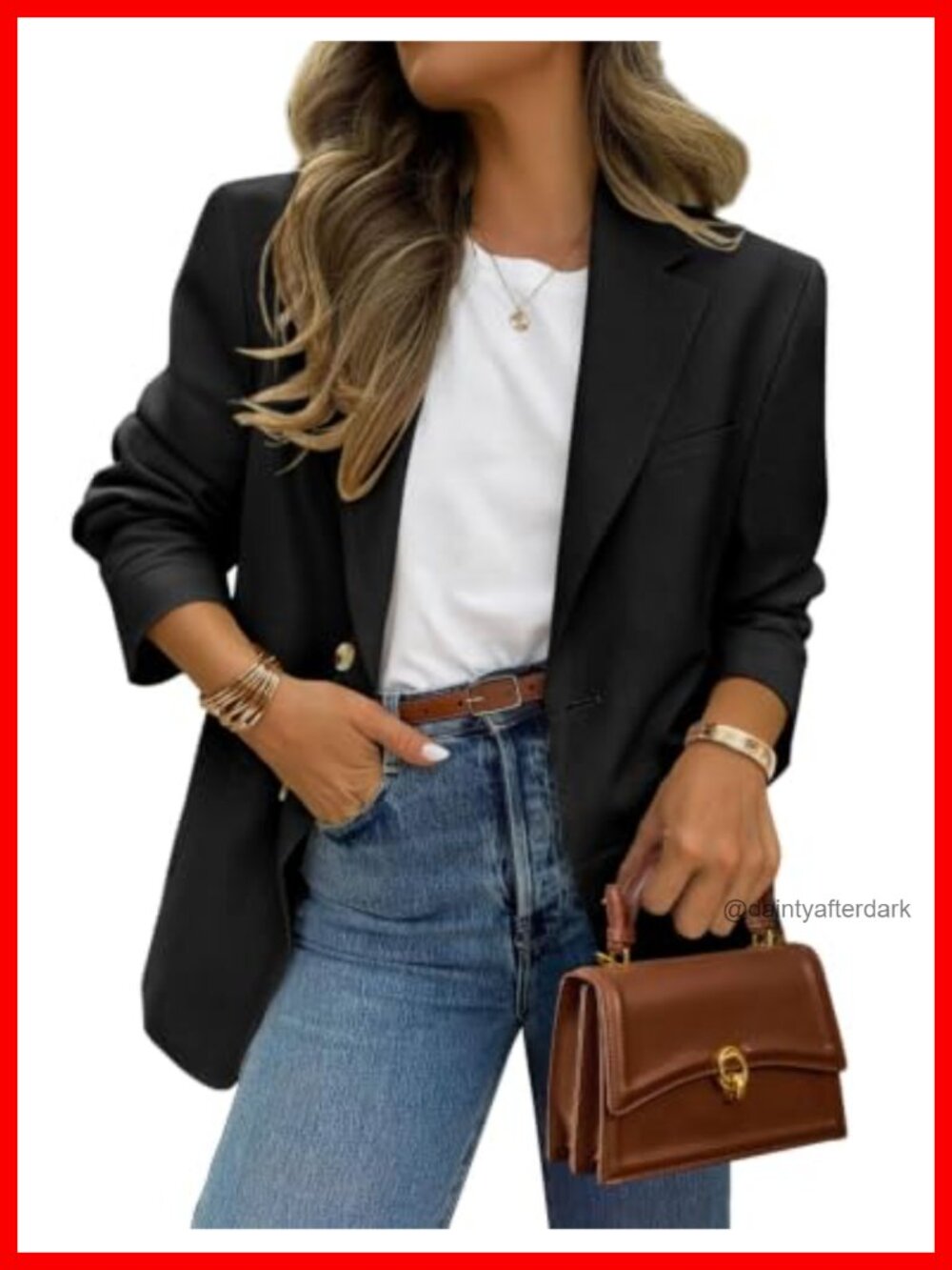 Womens Notch Lapel Open Front Blazer Long Sleeve Business Casual